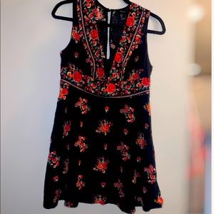 Super cute black floral dress